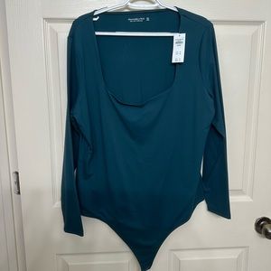 Abercrombie green Bodysuit NWT